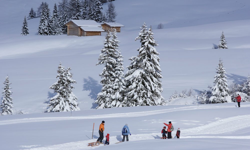 Winterferien in Villanders – Rodeln, Eislaufen, Skitouren gehen